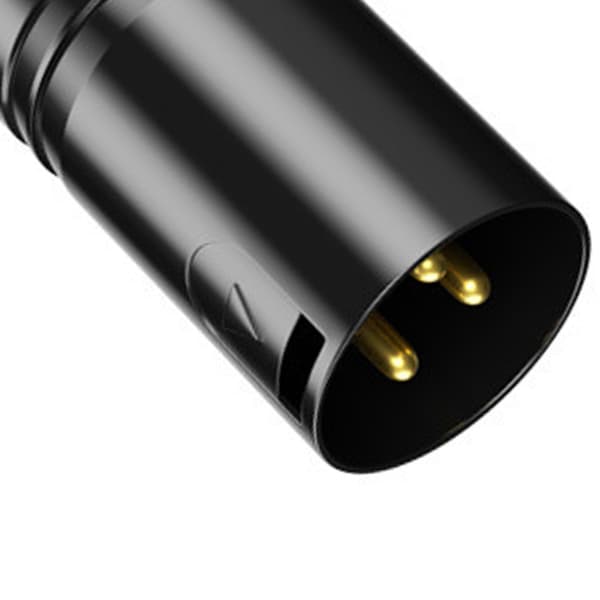 Han til Hun Lydkabel Sort 6 Meter PVC Kappe Fast Forbindelse XLR Mikrofonkabel Musikinstrument