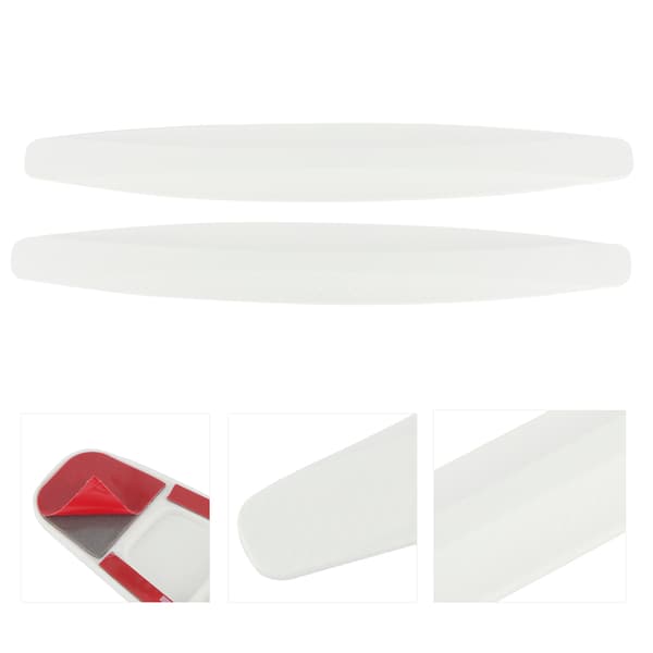 Universal bilstötfångarhörnskydd Anti Scratch Anti Collision Side Edge Guard Vit
