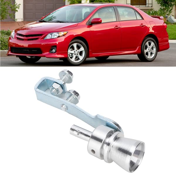 Turbo Lyd Hale Hals Eksosrør Fløyte Aluminium Legering Sølv TC M