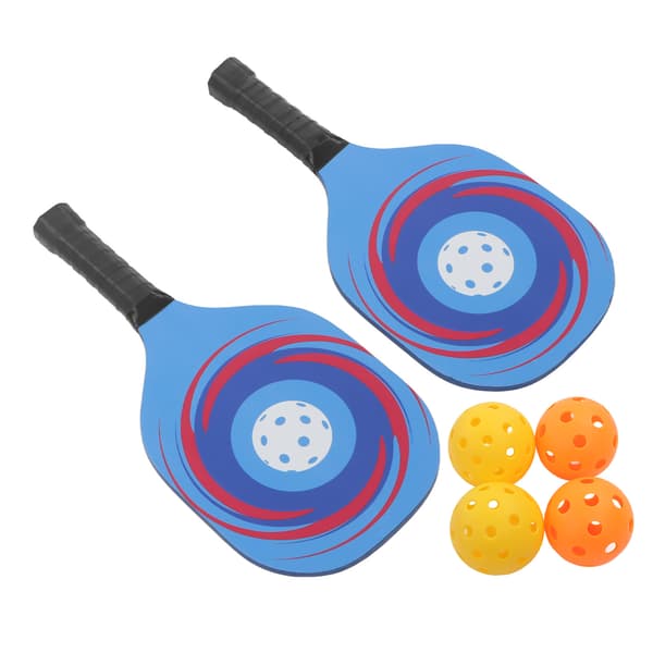 Letvægts Pickleball-sæt i træ 2 Bat 4 Bolde Bæretaske