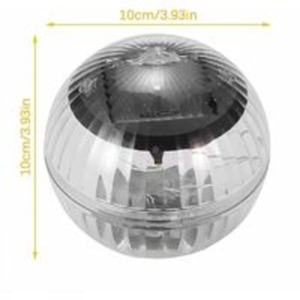 Solar flytande dammljus, vattentät poolbelysning Trädgårdsljus LED-poolbelysning Dammdekoration för utomhusbruk för trädgård, trädgård, pool