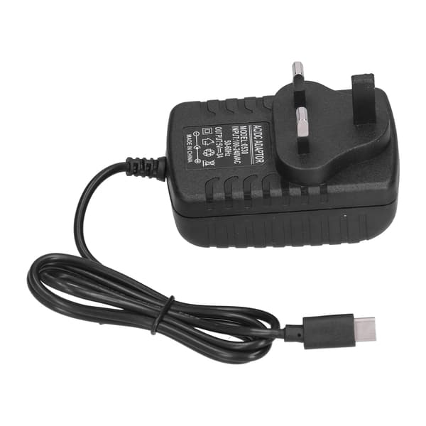 ABS strømforsyningsladeradapter nettbrett erstatning for Raspberry Pi 4 UK-plugg 100-240VAC