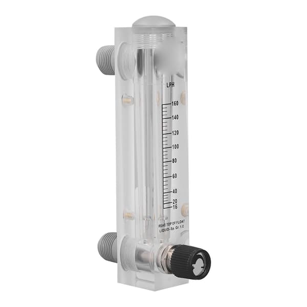 Justerbar vannstrømningsmåler høy presisjon transparent panel 16-160LPH