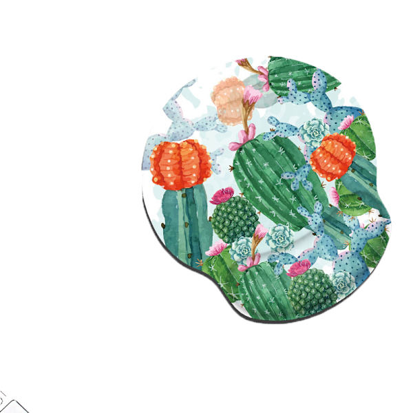 Lent Bounce Memory Foam Wrist Mus Pad - Cactus