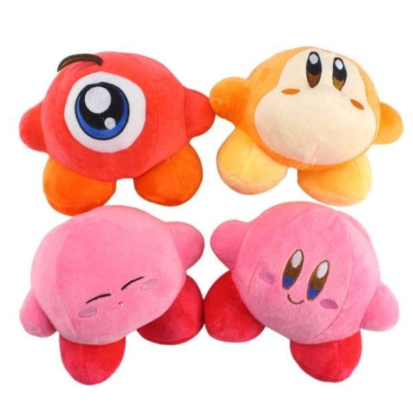 Anime Game Kirby Plysj Utstoppet Leketøy Myk Dukke Barn Nyttårsbursdag Gi pink closed eyes