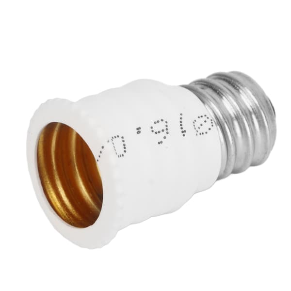 E12 til E14 Adapter E14 til E12 Pære Konverter til Garage Soveværelse Stue Køkken Korridor Hvid