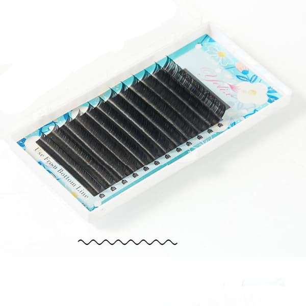 12-pak Elegante Silke Løse Øjenvipper D0.05 8mm