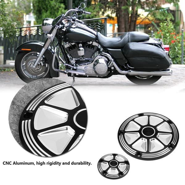 2. CNC Aluminium Motorcykel Derby Dæksel Timing Timer Dæksel til Road King Softail Dyna