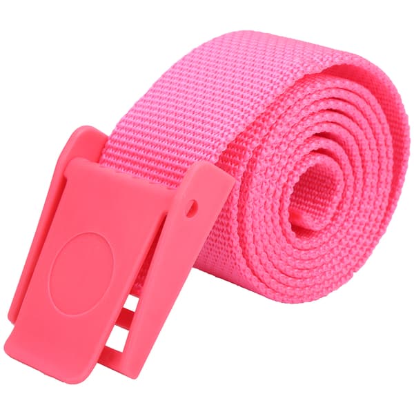 150 cm slitesterk nylon webbing midjebelte med plastspenne tilbehør rosa