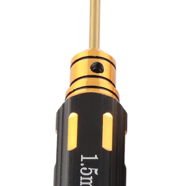 Titaniumbelagt modelskruetrækkersæt til fly, sort, 1,5 mm, 2,0 mm, 2,5 mm, 3,0 mm