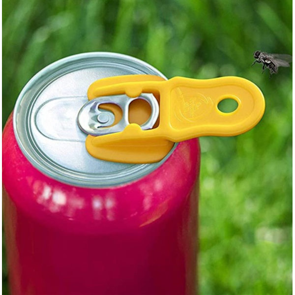 Plastflaskeåpner skader ikke hendene dine, anti-askedråpeåpner (6 pakker - tilfeldig farge - pose),