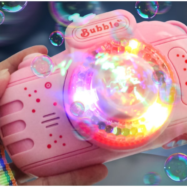 Elektrisk boblemaskine til børn boblekamera (889-1 boblekamera-pulver [OPP taske])
