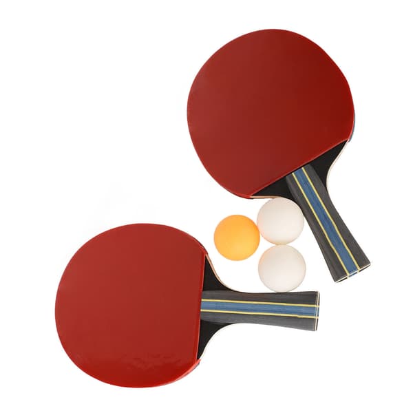 REGAIL Ping Pong Paddle Set Bärbart bordtennisset med bärväska 2 racketar 3 bollar blå