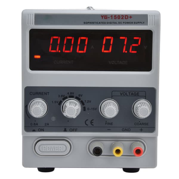 UK-plugg 15V 2A justerbar koblingsstrømforsyning 1502D DIY-testing 3-sifret display