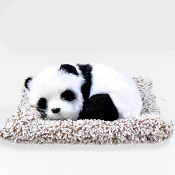 Plush Bil Ornament til Dashbordet Søt Form Fluffy Pustende Dyr Leke for Interiør Dekorasjon Type3