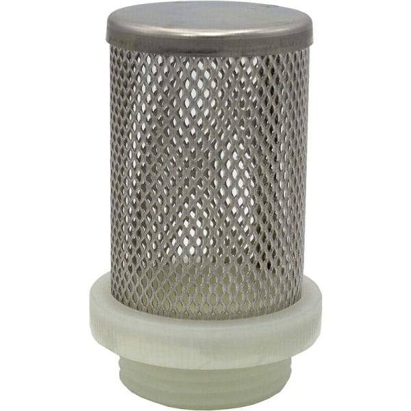 Rustfritt stål bunnventil Mesh sugefilter for 3/4" tilbakeslagsventil kurv i rustfritt stål