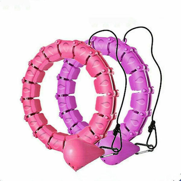 Fitness Smart Hula Hoop 24 solmua irrotettavat vanteet purple