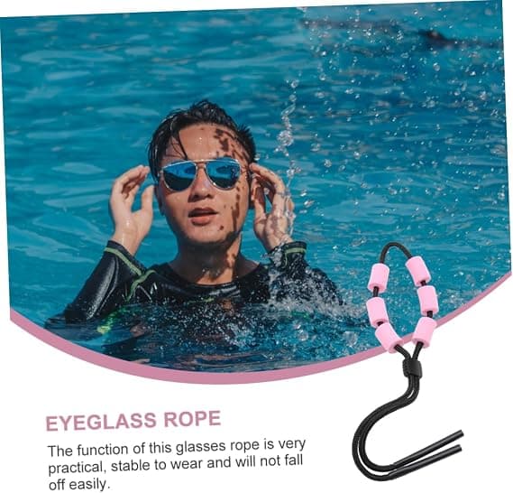 [HT]Flytande glasögonrem, flytande rep för simglasögon i polyester, F