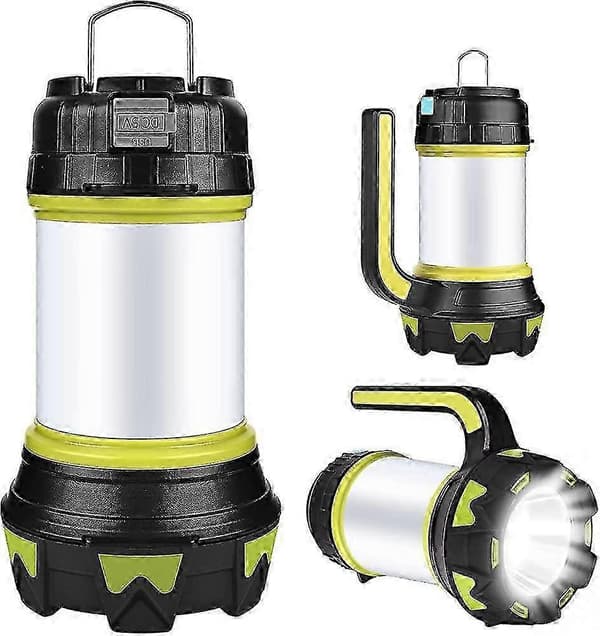 Bærbar campinglykt, Heilwiy USB oppladbar LED campinglykt dimbar IP65 gave