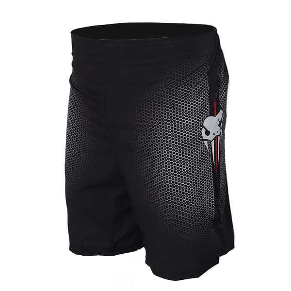Lounge Raka lette shorts med elastisk linning til mænd, til boksning, vandring, sort M