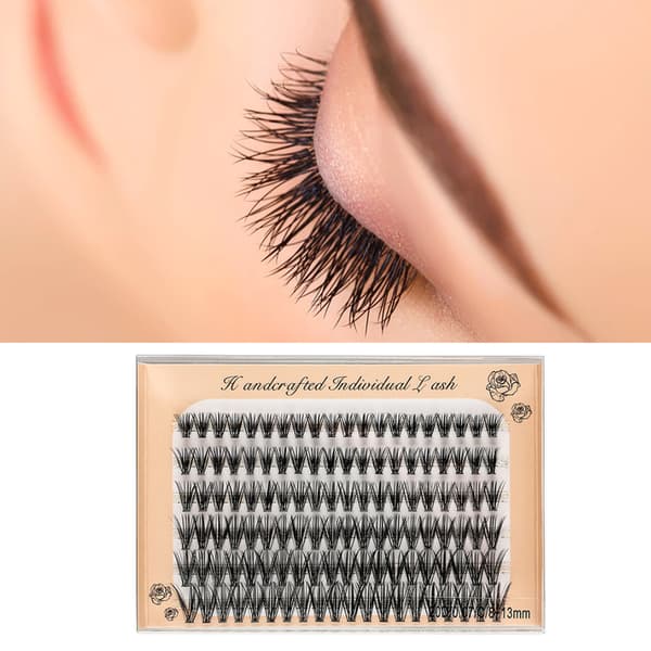 Bløde og lette DIY øjenvippeforlængelser til makeup