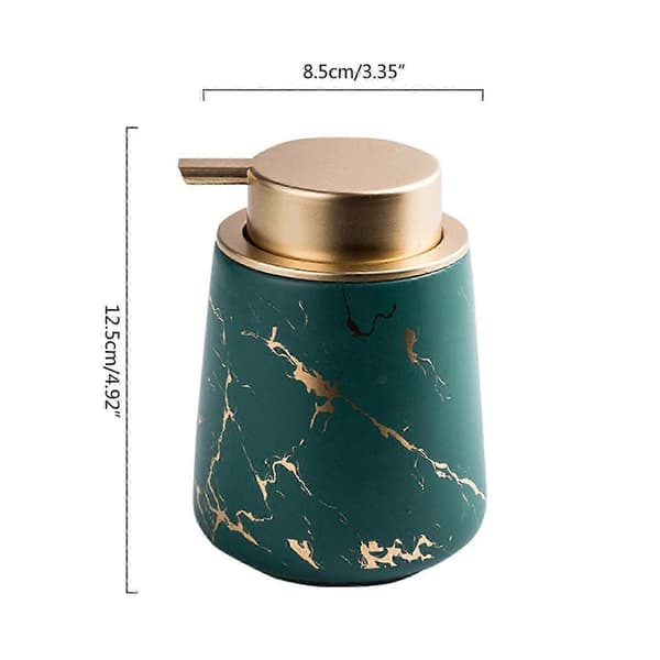 Reise Marmor Flytende Dispenser for Keramisk Såpeflaske på Badet Round marble pattern