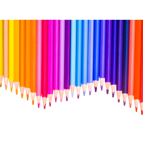 Slettbare fargeblyanter trekantet stav farge bly barn barneskoleelever graffitimaler penn skrivesaker (24 farger (farge bly)),