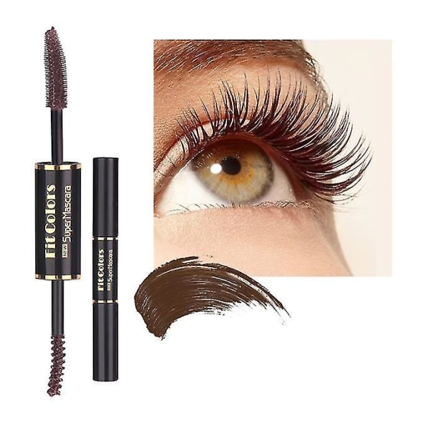 Double-ended Color Mascara - Vanntett tykk krølling BROWN