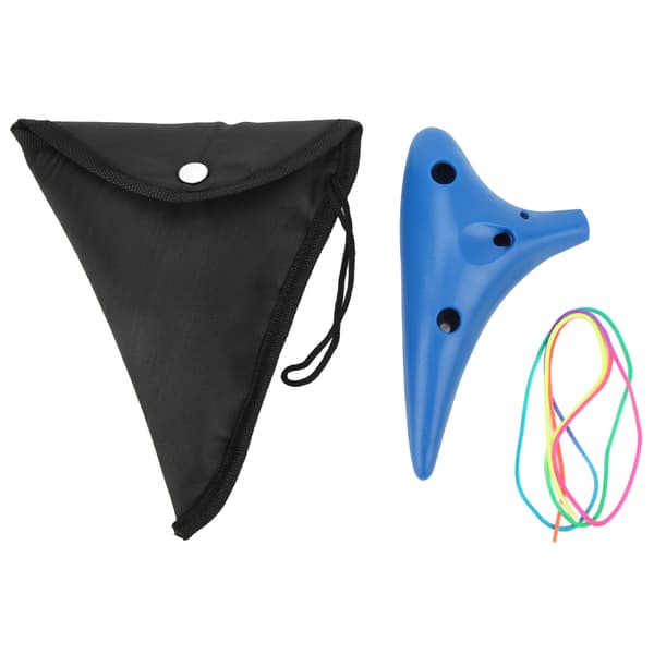 Ocarina 12 Hull Plast Bærbar Blå Instrument Profesjonell Nybegynner