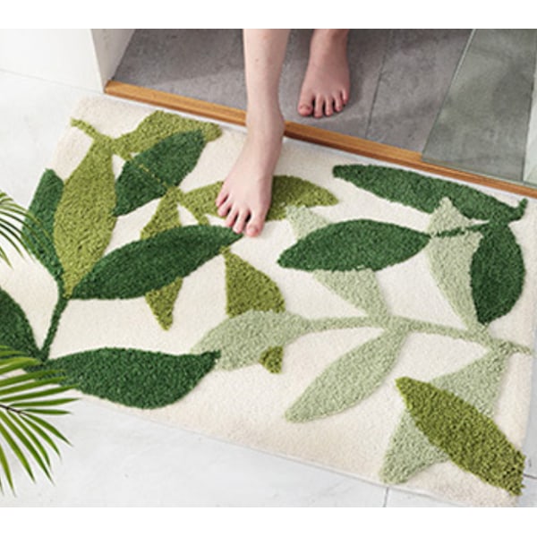 Qingwu Feiyang 50*80cm enkelt badeværelse Absorberende skridsikker måtte,