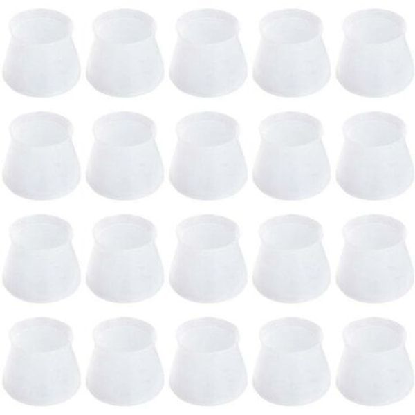 20 kpl Suojatuoli ja pöytä Jalkarahi/ Cover Jalkahihat Kumityyny läpinäkyvä neliö