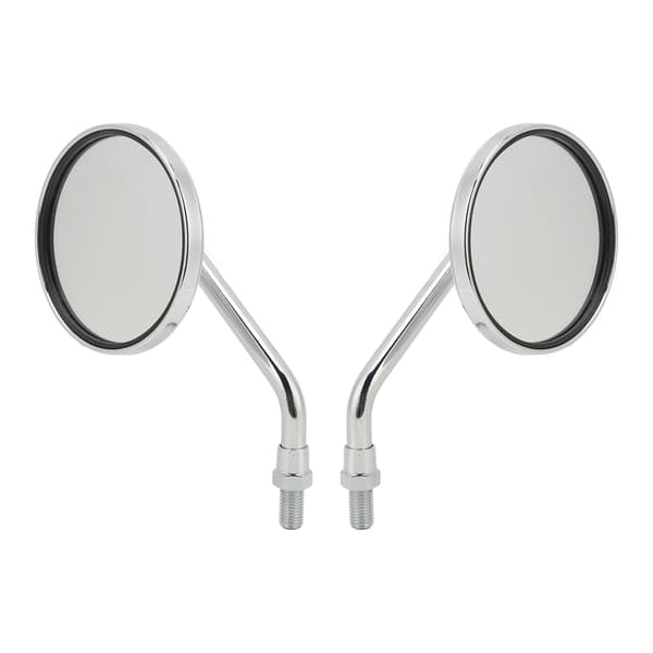 Universal 3.4in Bred Vision Motorcykel Backspegel Silver