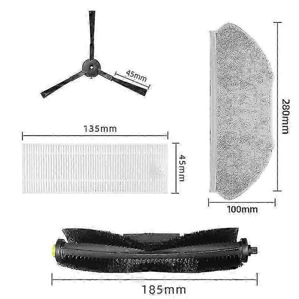 For 360 Robot Vacuum X100 S10 Max Erstatningsreservedeler Tilbehør