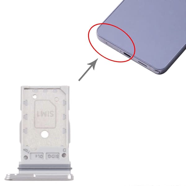 For Samsung Galaxy S26+ SM-S947B KOMPATIBEL SIM + SIM-kortskuff Silver