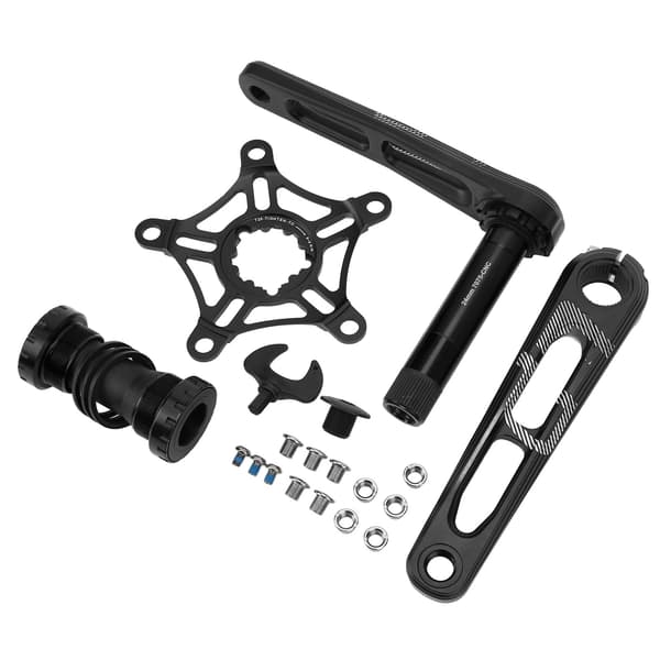 Litepro Foldecykel Kranksæt Aluminium Legering 130 BCD CNC Hul Krankarm Single Speed