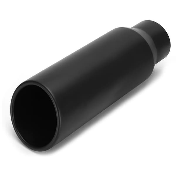 80 mm 3,1 tommer indløb 102 mm 4 tommer udløb Universal sort rustfrit stål udstødningsrør