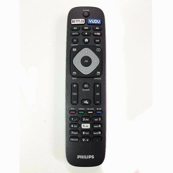 nh500up Nh500uw För Philips Netflix Vudu TV-fjärrkontroll 49pfl4909/f7