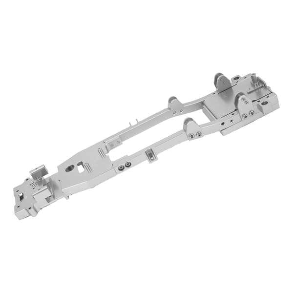 WPL D12 1/10 RC Bil Metallchassi Ram Uppgraderingsdel Silver