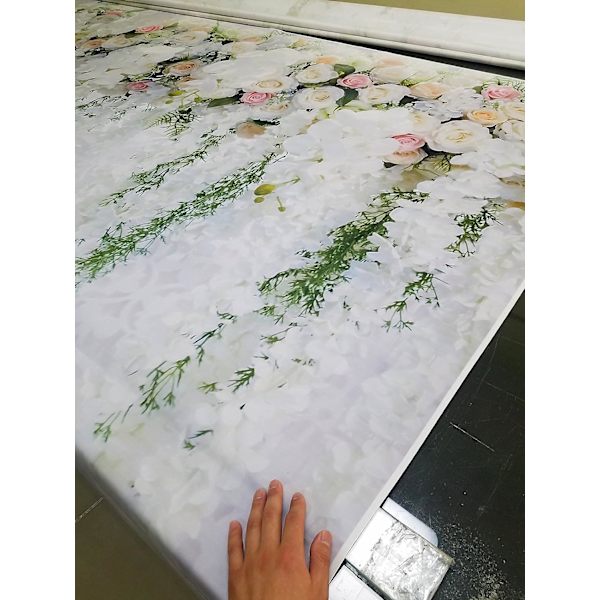 150x210cm bruddusch stort bröllop bakgrund blomma vägg vit och grön blåregn rosenblad design bakgrund för fotografering | XT-6749,