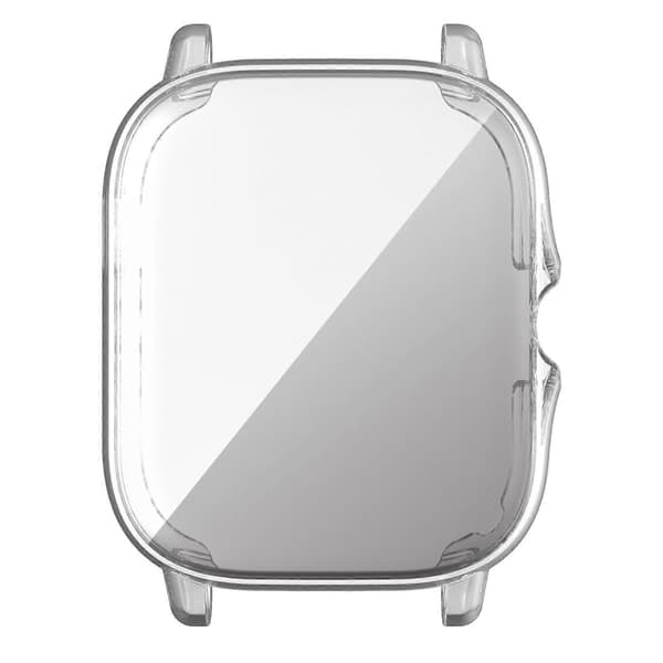 For Amazfit GTS 3 Full Coverage TPU Electroplating Watch Case Transparent