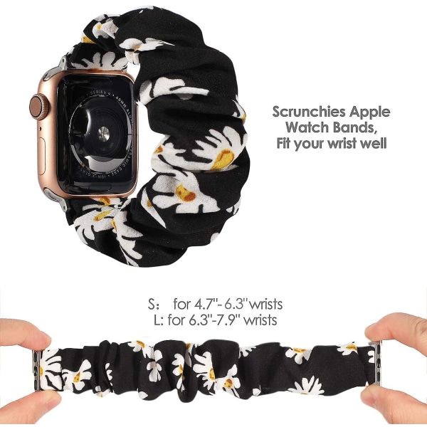 For apple watch7 apple skinnende elastisk erstatningsrem (B5 38-40),
