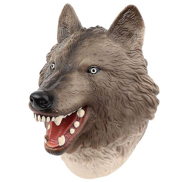 Djurhanddockamodell Silikonleksak Djurhandskar Highland wolf