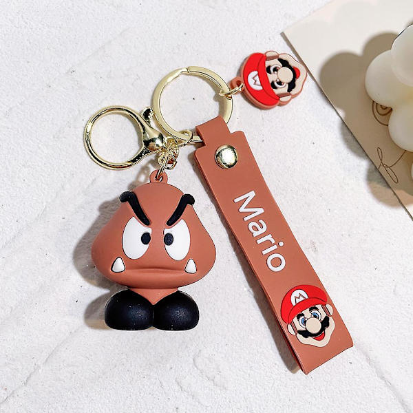 30 Styles Super Mario Nyckelring Mario Bros Luigi Toad Yoshi Bowser Action Figur Modell Pvc Cartoon Bag Docka Hänge Leksaker Presenter Hög kvalitet KC4215