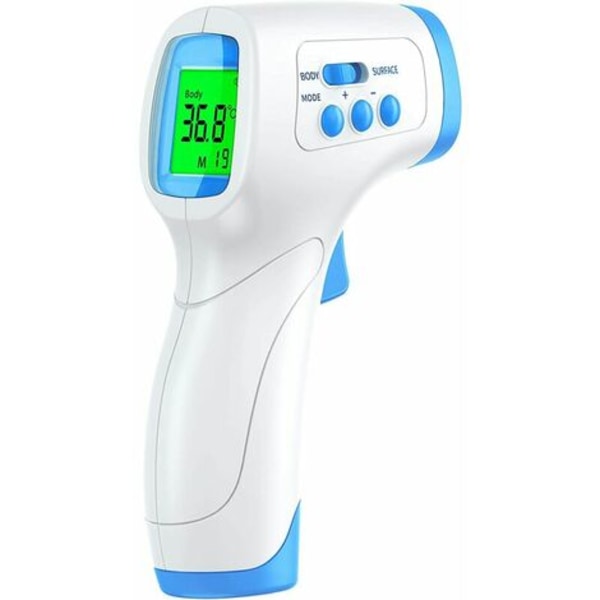 Voksen pannetermometer, medisinsk pannetermometer med LCD-skjerm, berøringsfritt termometer for babybarn voksen