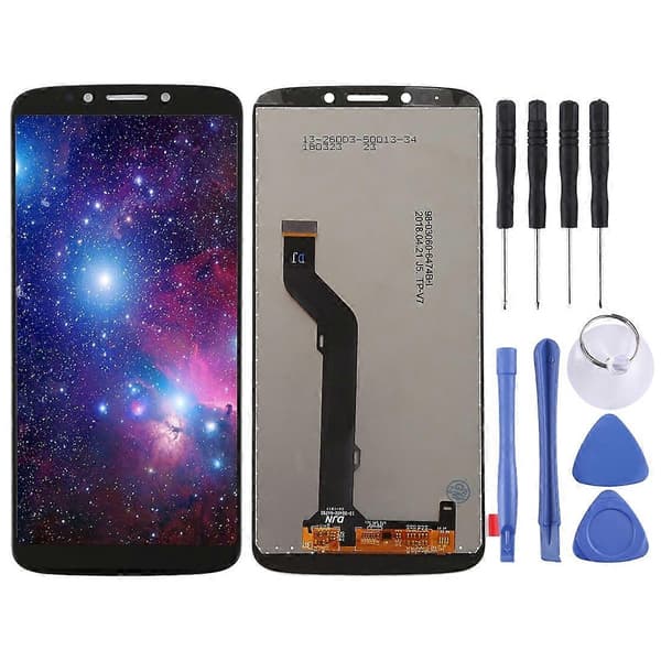 TFT LCD-skærm til Motorola Moto E5 Plus med Digitizer komplet samling Black