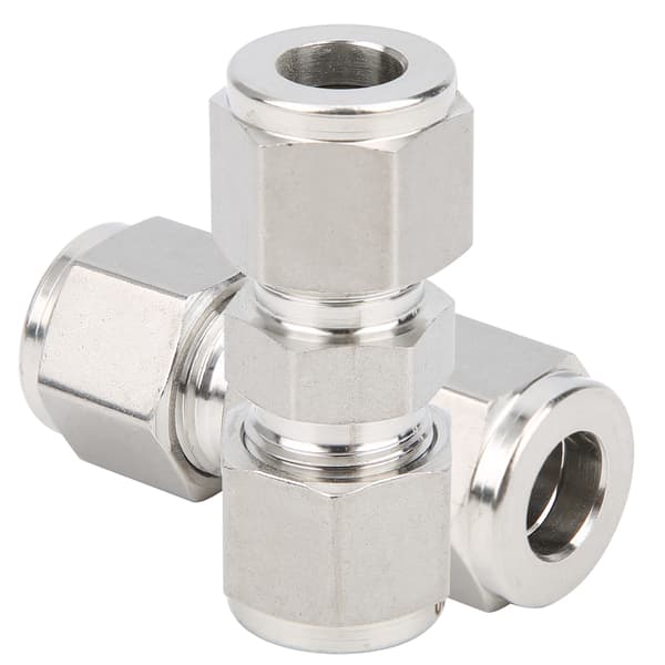 316 rustfrit stål dobbeltmuffe røradapter lige kompressionsfitting 2 STK 10 mm