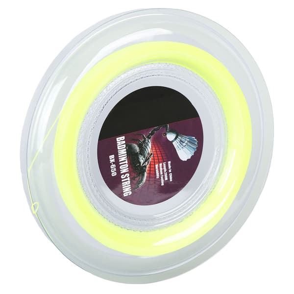 0,72 mm 200 m Badmintonracketsträng Nylon Badmintonträningsracket String Line BX 650 Fluorescerande Gul