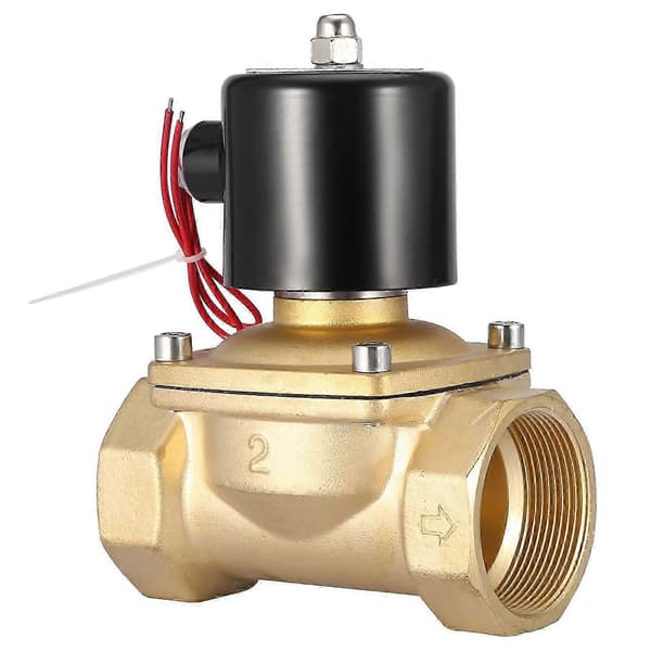 220VAC normalt lukket messing elektrisk magnetventil DN50 2[ht]