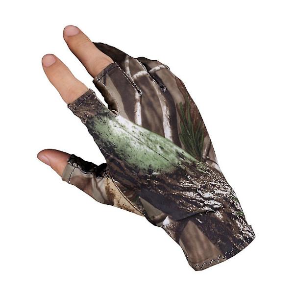 Fiskehandsker Camouflage Elastiske Campinghandsker XL