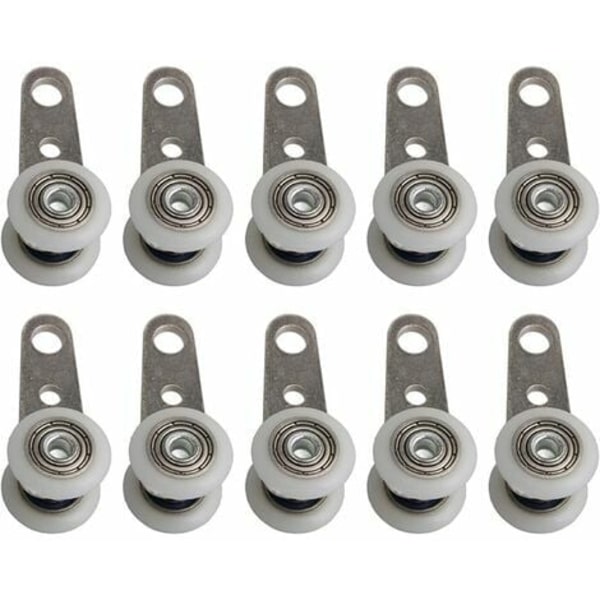 Kartokner sett med 10 ruller for karnapper eller skyvedører - metall og plast - 4,5 x 1,9 cm (liten)
